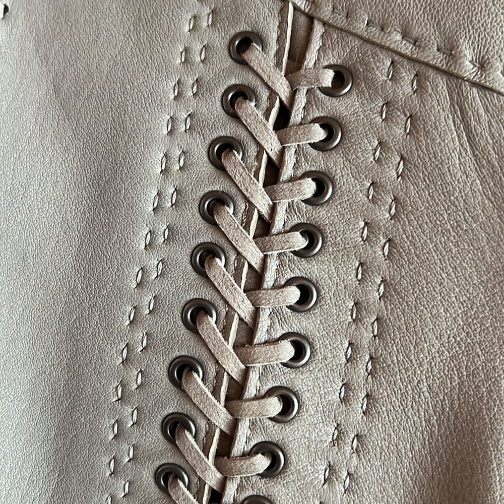 TAHARI ELSIE Lambskin Boho Jacket - Picture 6 of 11